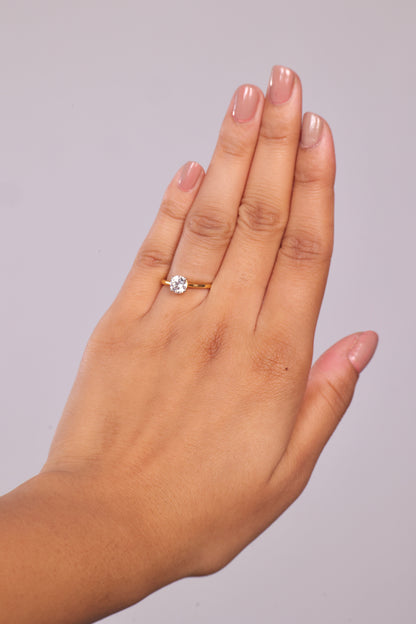 Classic Solitaire Ring (One Carat Size)