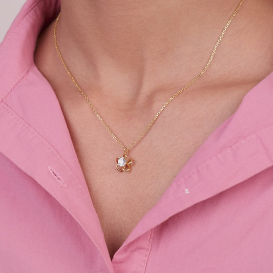 Flora Solitaire Pendant