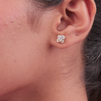 Ziva Solitaire Stud Earrings