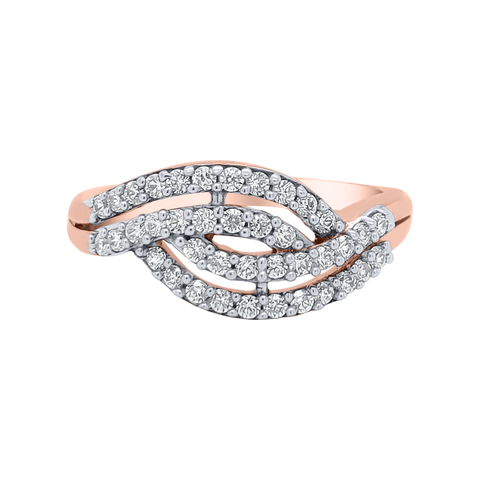 rose gold band ring for women