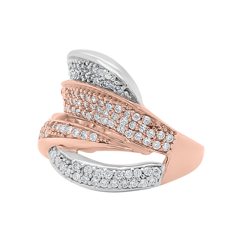 band ring for women in rose gold