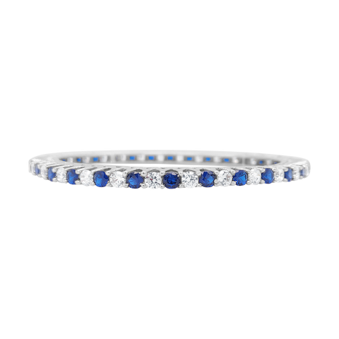 solitaire bangle in silver