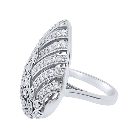 cocktail ring for women in silver