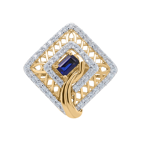 Blair Cocktail Ring (Blue Stone)