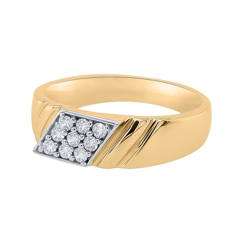 yellow gold ring for men