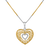 heart pendant in yellow gold