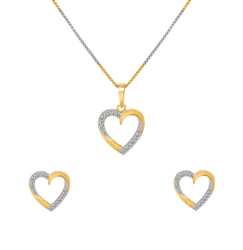 Joy of Love Heart Pendant Set