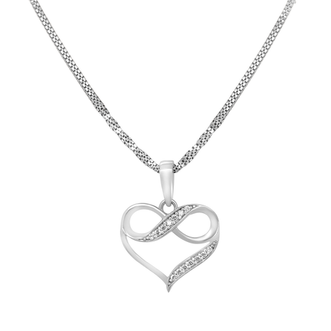 heart pendant in silver