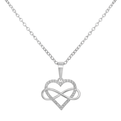 silver heart pendant for girls