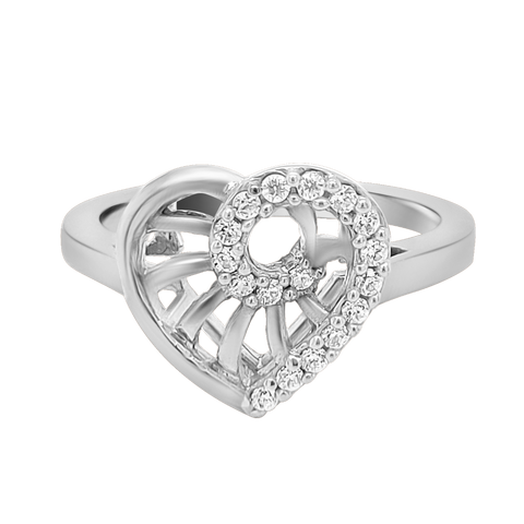 love ring for girls in silver