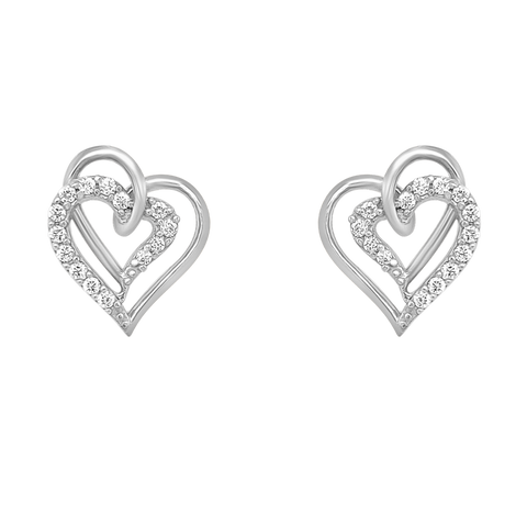 Intertwined Hearts Pendant Set