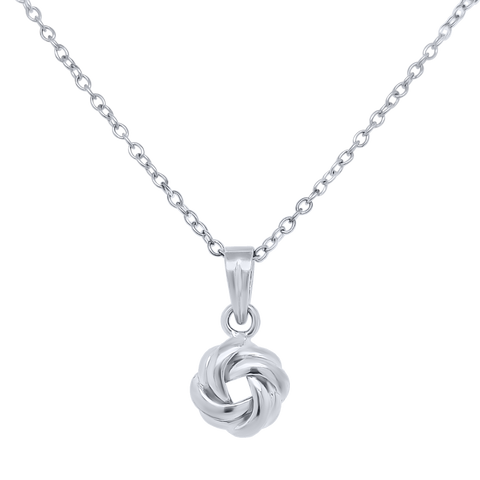 contemporary pendant for girls in silver