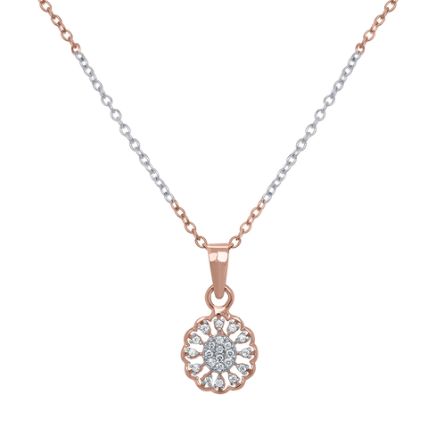 pendant for girls in rose gold