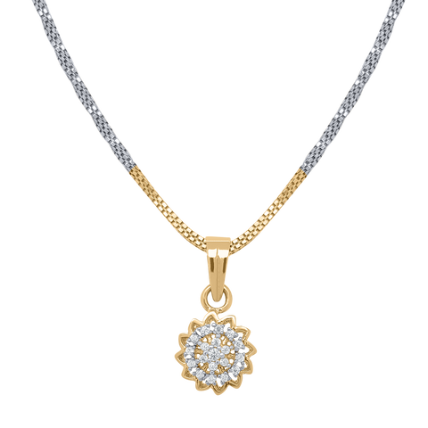 pendant for women in yellow gold colour