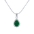 Eleganza Pendant (Green Stone)