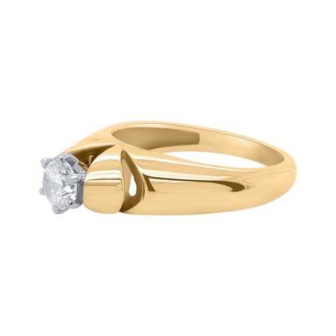 solitaire ring for women in silver