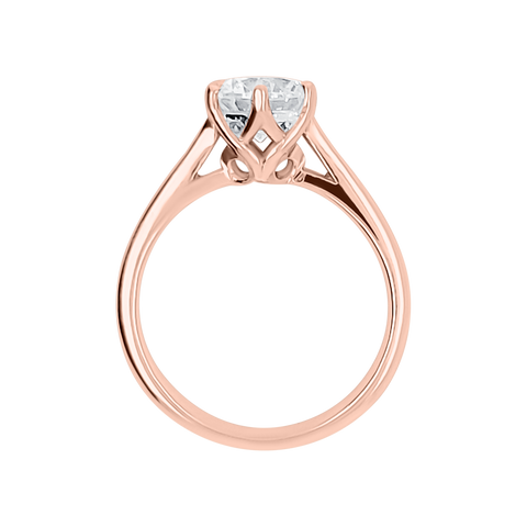 rose gold solitaire ring