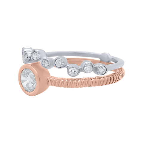 solitaire ring for women in rose gold