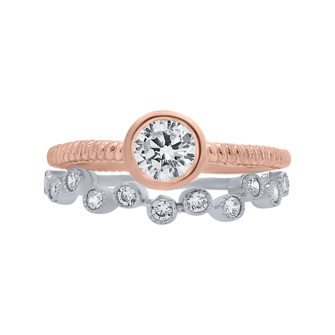rose gold solitaire ring