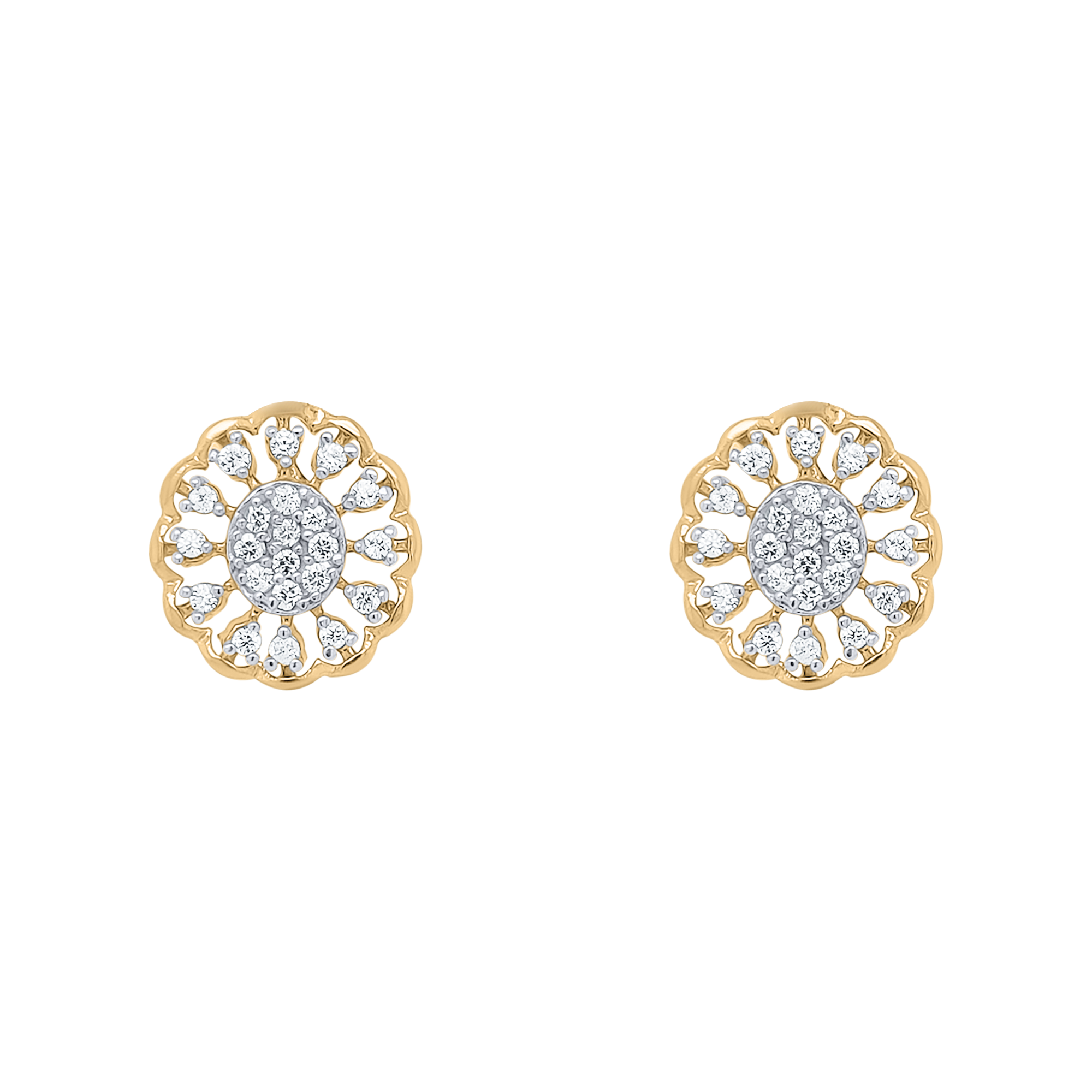 Pearl  Diamond Earrings