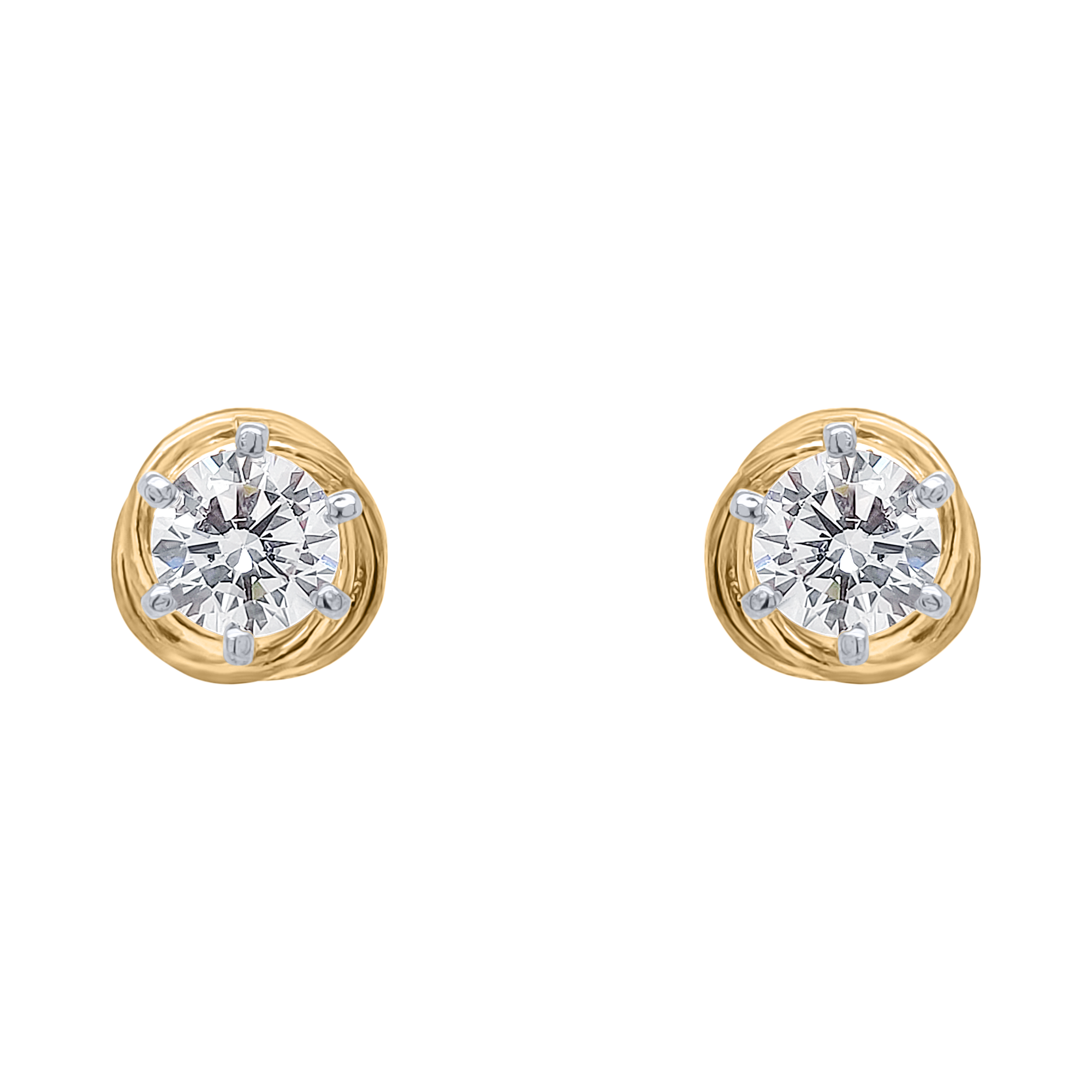 Victorian .35 Carat Total Weight Diamond Stud Earrings